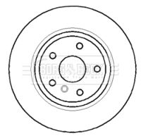 BORG & BECK Тормозной диск BBD5915S